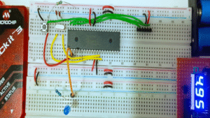 Interfacing PIC18F45Q10 Microcontroller with LED